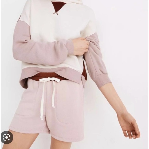 Madewell Pants - Madewell MWL Airyterry Stitched-Pocket Sweatshorts Colorblock Size XS